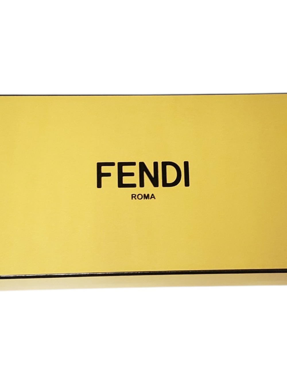 Fendi Roma Signature Yellow Sunglasses Box with Black Logo